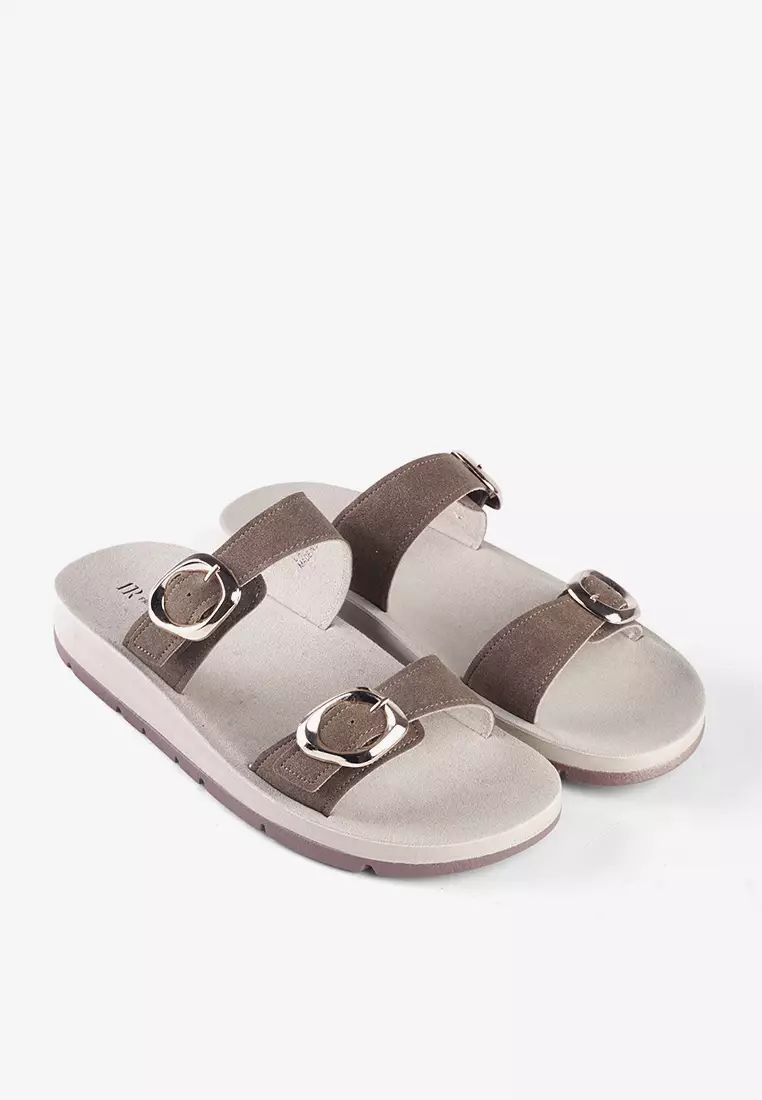Sandal Slip on Wanita Casual Buckle Daily L.Aino 02