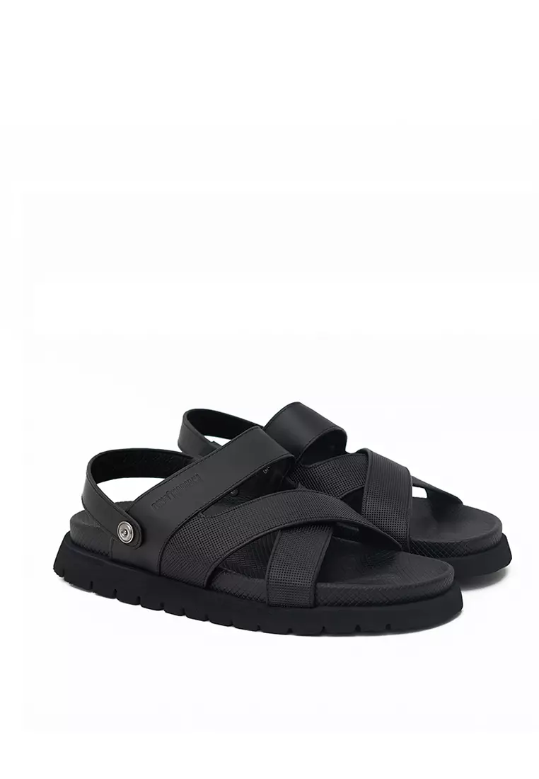 Sandal Pria Gino Mariani Garibald Hitam