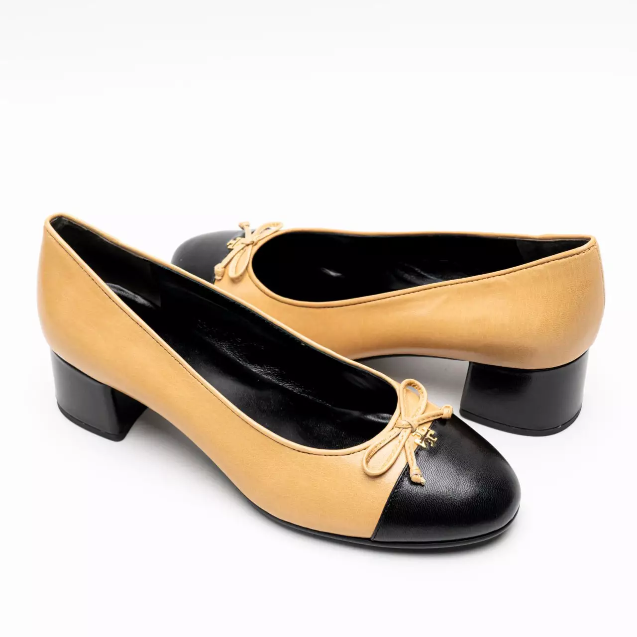Cap-Toe 45 Pumps Ginger Mousse / Perfect Black