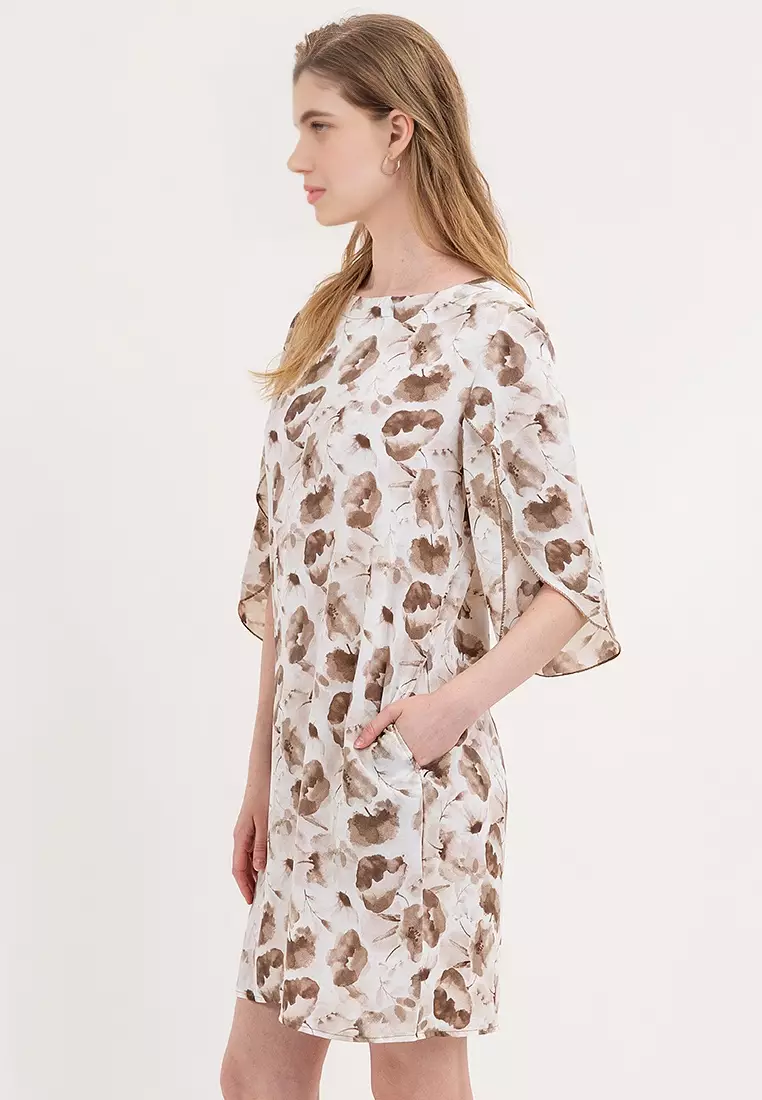 Lilybeth Petal Sleeves Dress