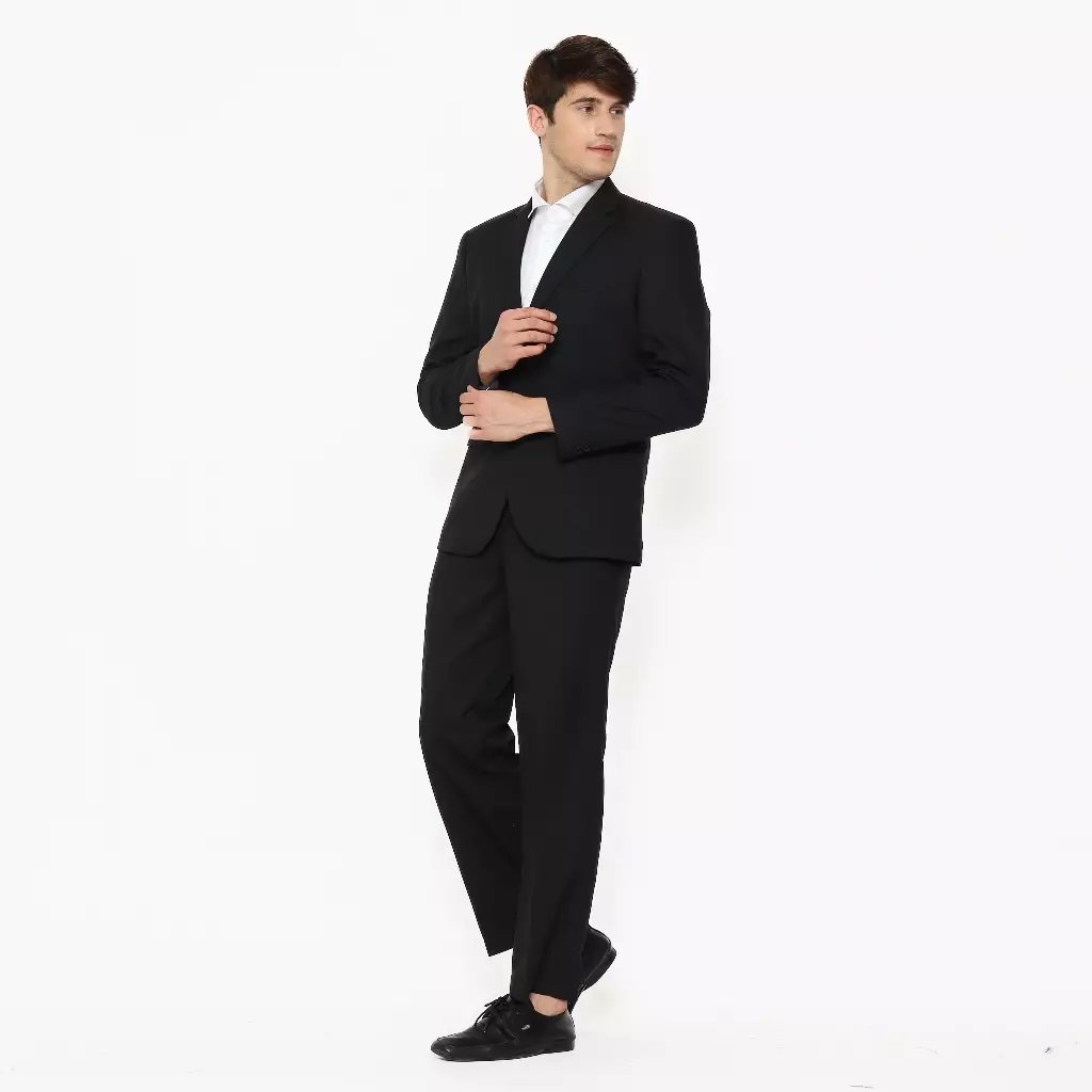 Lawell Jas Pria Formal Warna Hitam | EDWARD-S2 | Motif Salur Halus