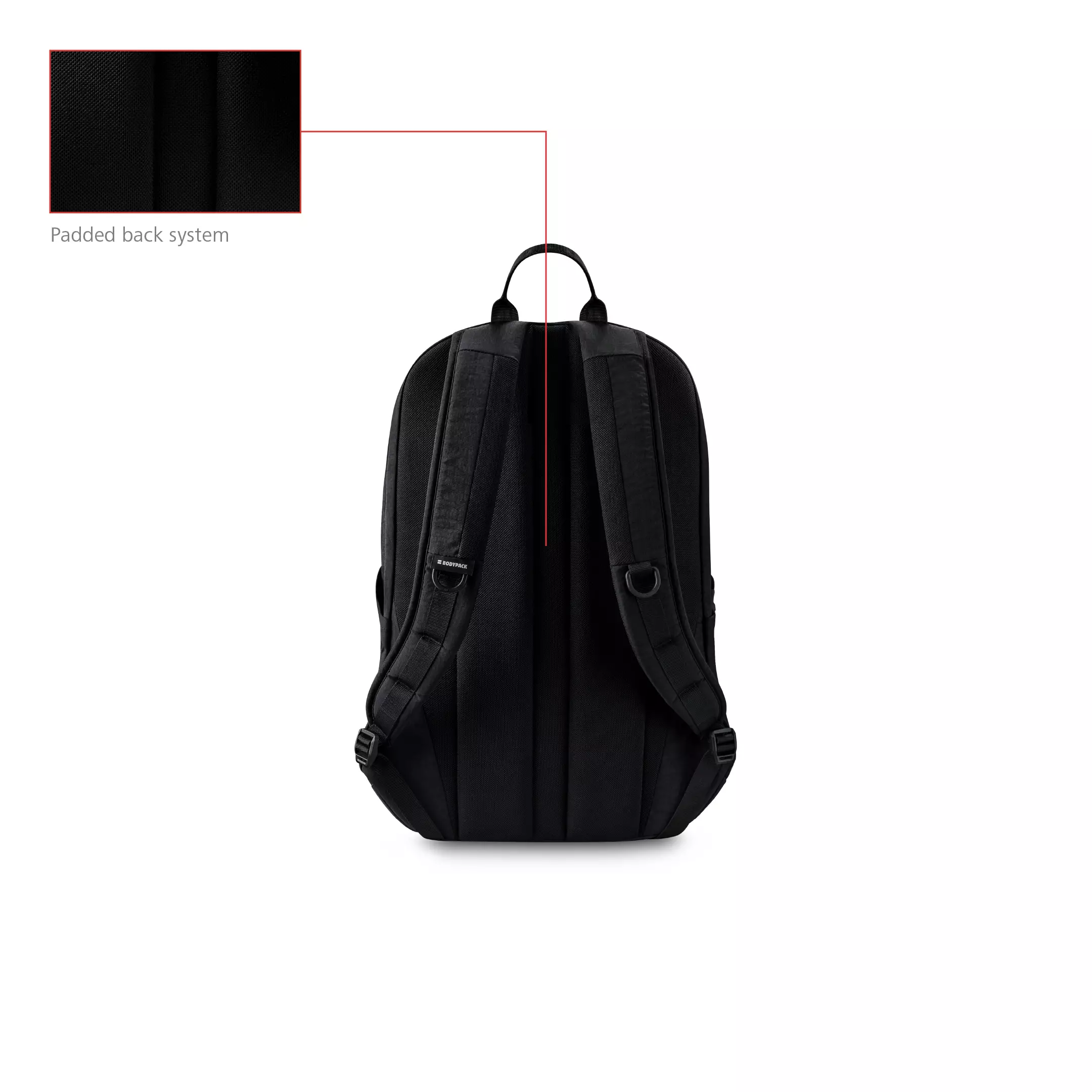 Barrow Laptop Backpack 15 Inch Tas Ransel Kerja Kuliah Sekolah Ringan Stylish 24 L - Hitam