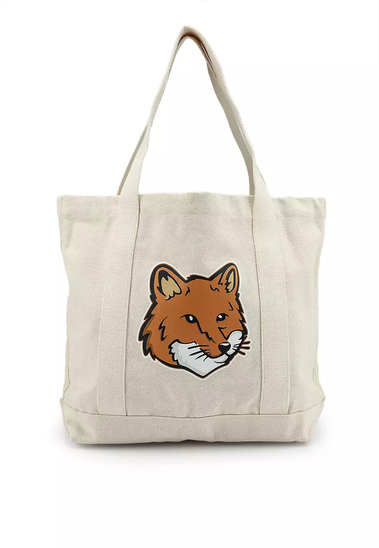 Buy Maison Kitsune Fox Head Tote Bag (tr) Online | ZALORA Malaysia