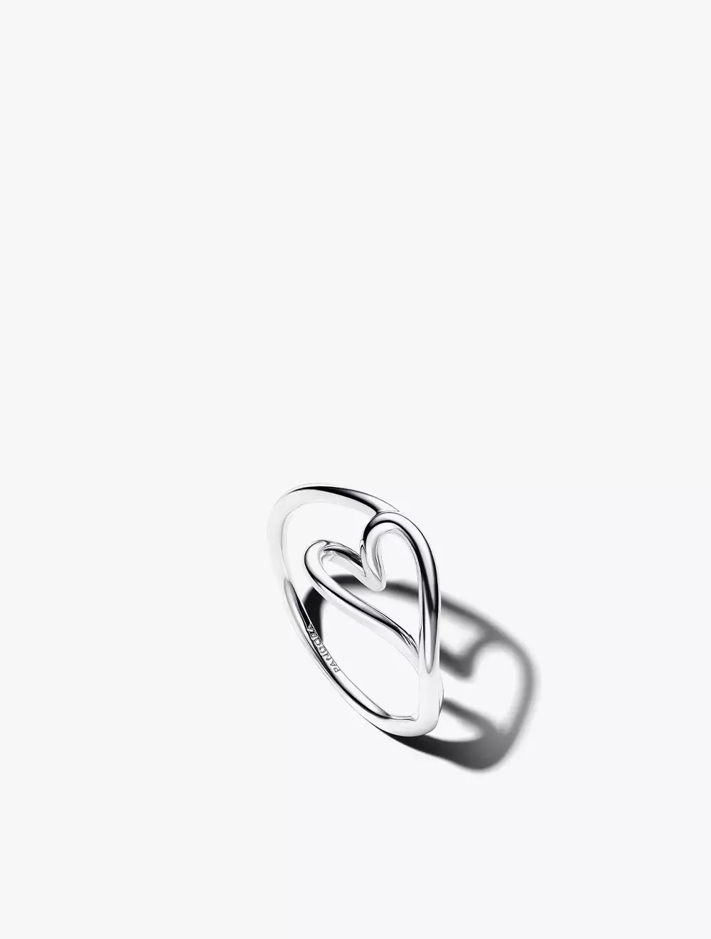 Heart Sterling Silver Ring - 54