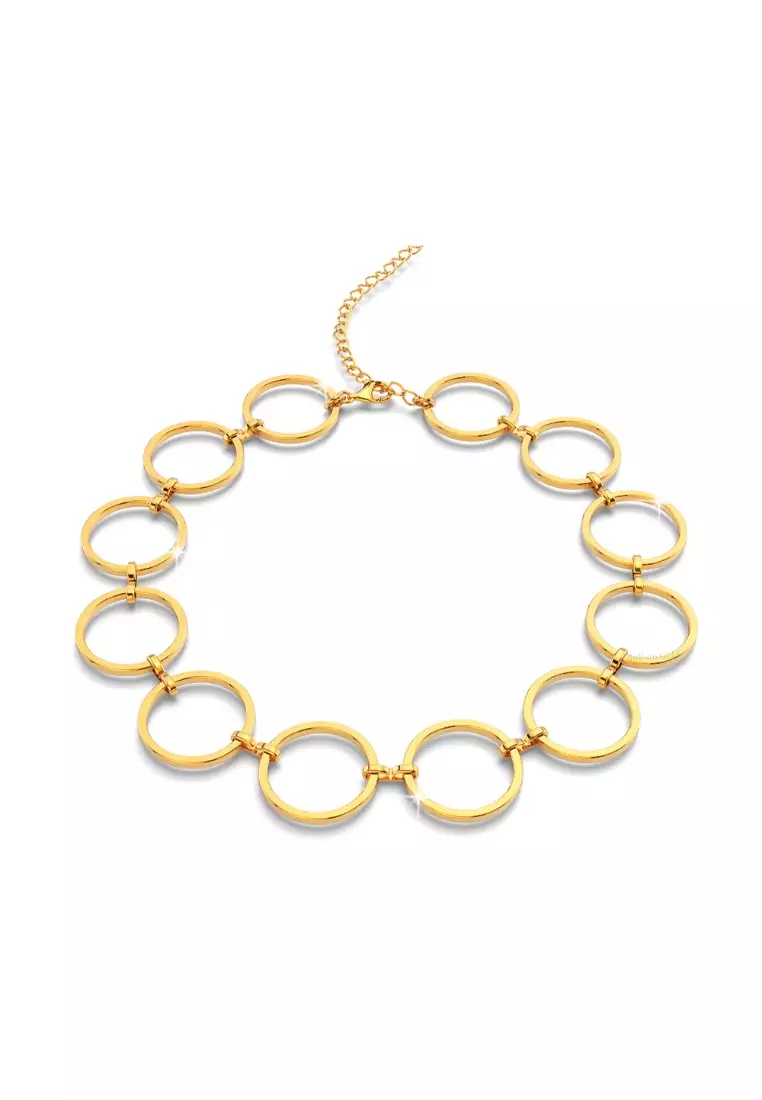 Open Circle Choker Necklace