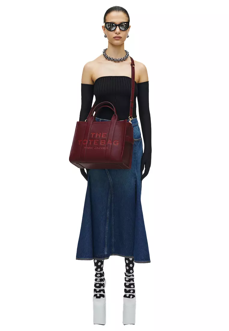 Buy Marc Jacobs MARC JACOBS The Leather Medium Tote Bag Cherry