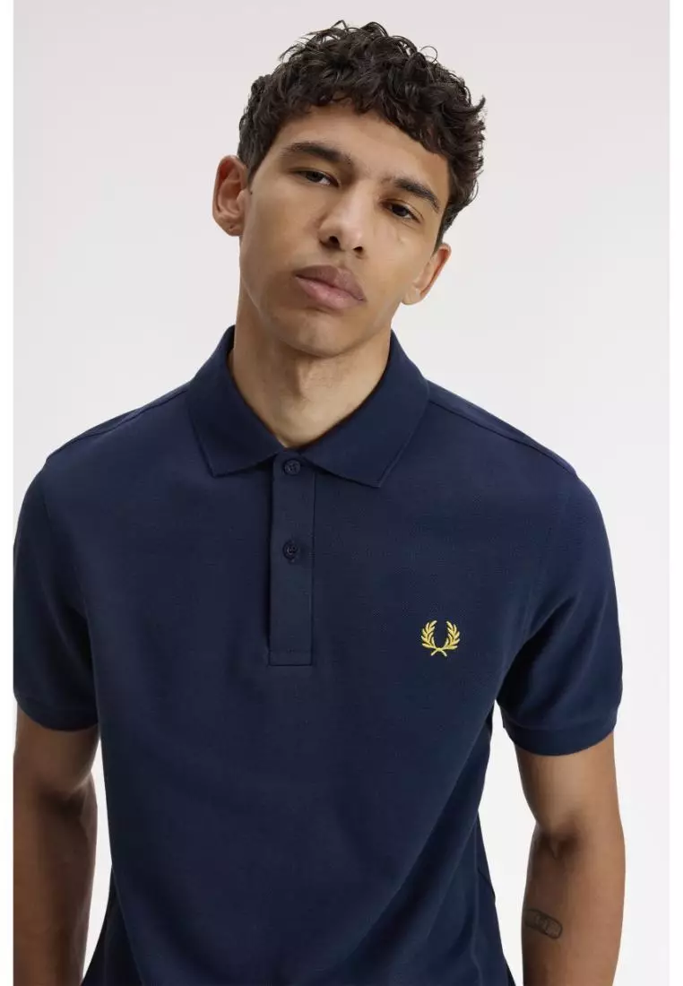 Fred Perry M6000 The Fred Perry Shirt (Tennis Blue / Lemon Barley)