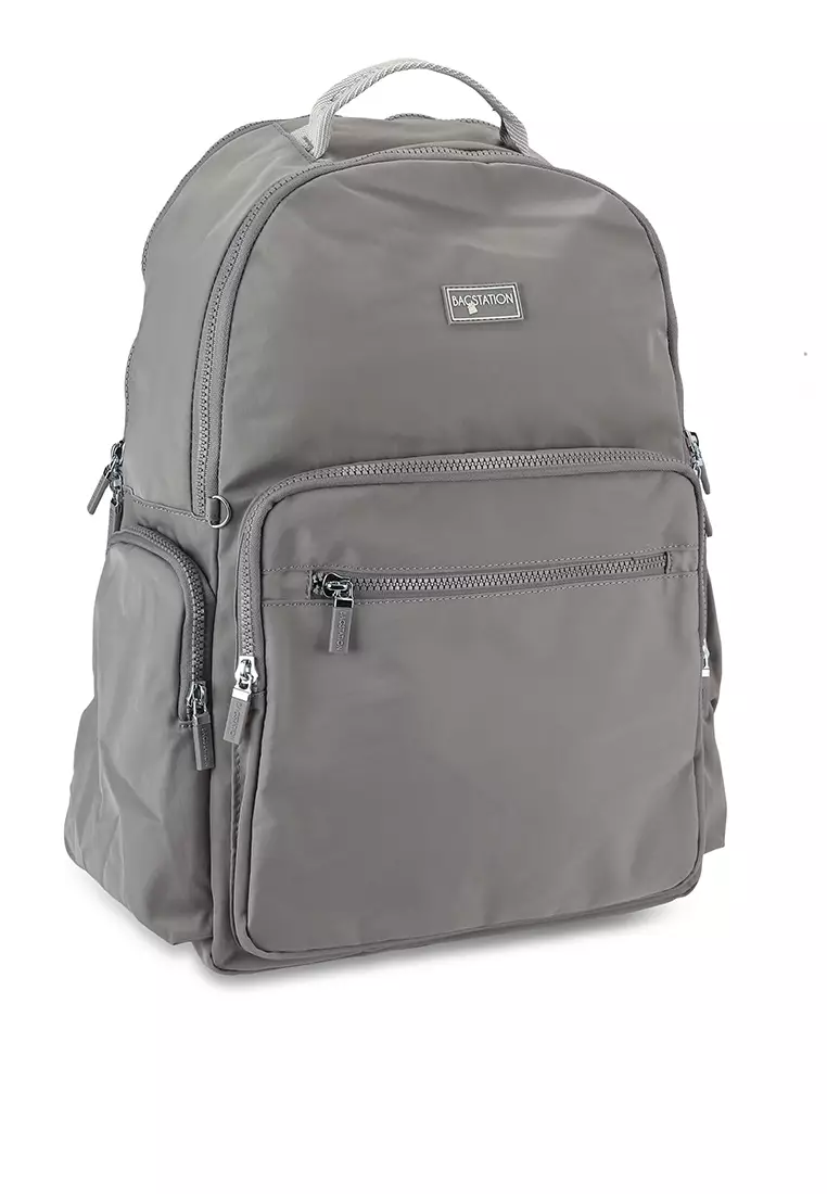BAGSTATION Crinkle Nylon Backpack 2024 | Buy BAGSTATION Online | ZALORA ...