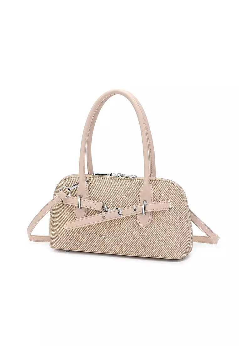 Women's Top Handle Bag / Sling Bag / Crossbody Bag - Khaki
