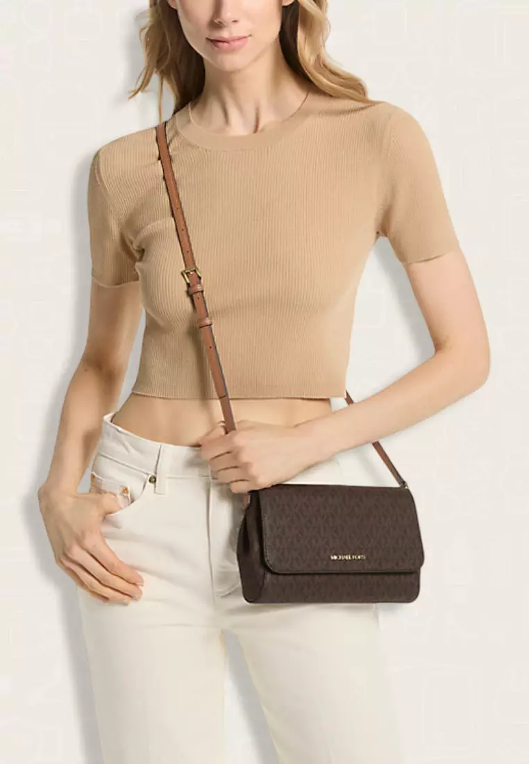 Jual Michael Kors Michael Kors Medium Logo Convertible Crossbody Bag