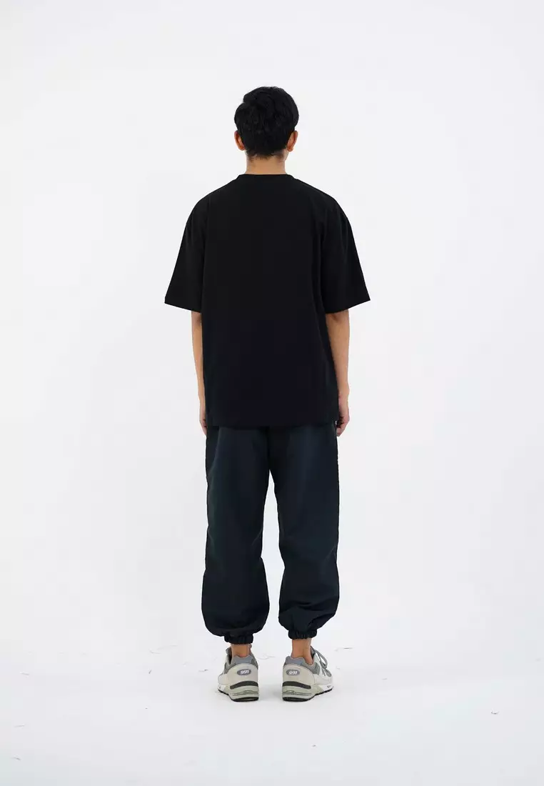 Moutley Men's T-Shirt Short Sleeve Oversized Fit Cotton Never Too Late OL-140125