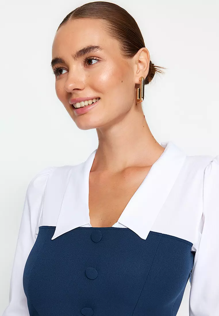 Colorblock Mini Dress