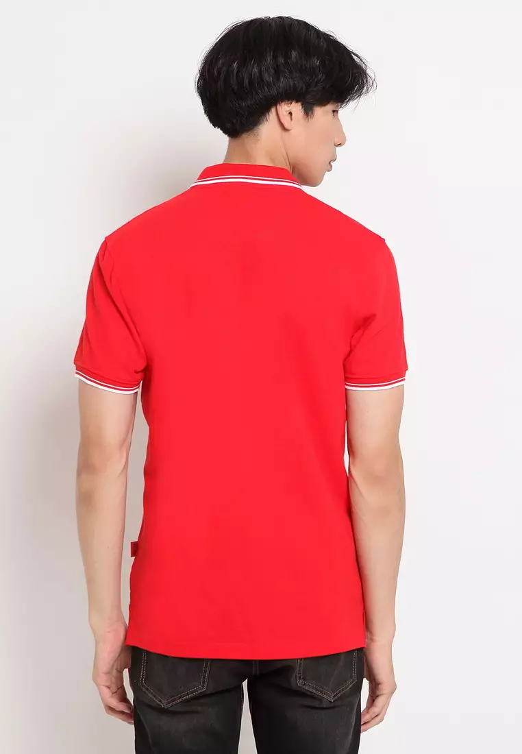 POLICE Polo Shirt Krah Stripes Pria 207200031