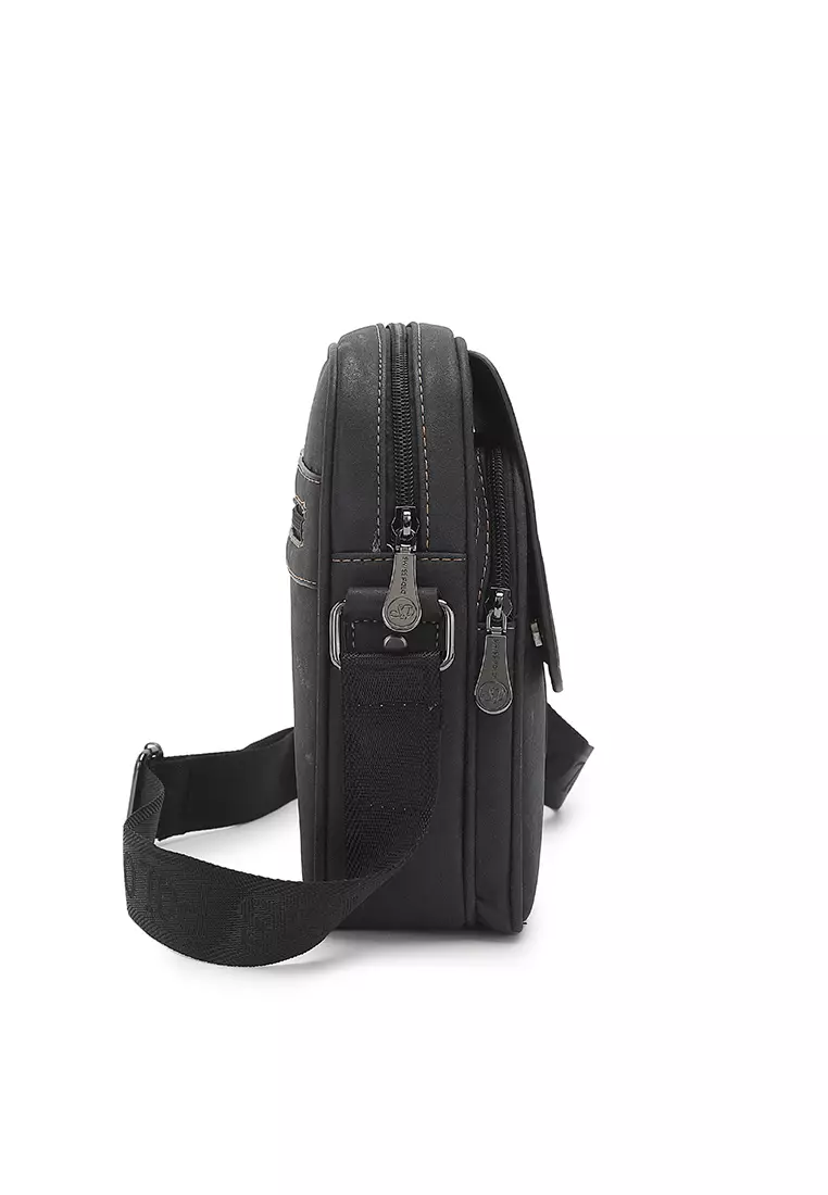 Men's Sling Bag / Crossbody Bag - Black