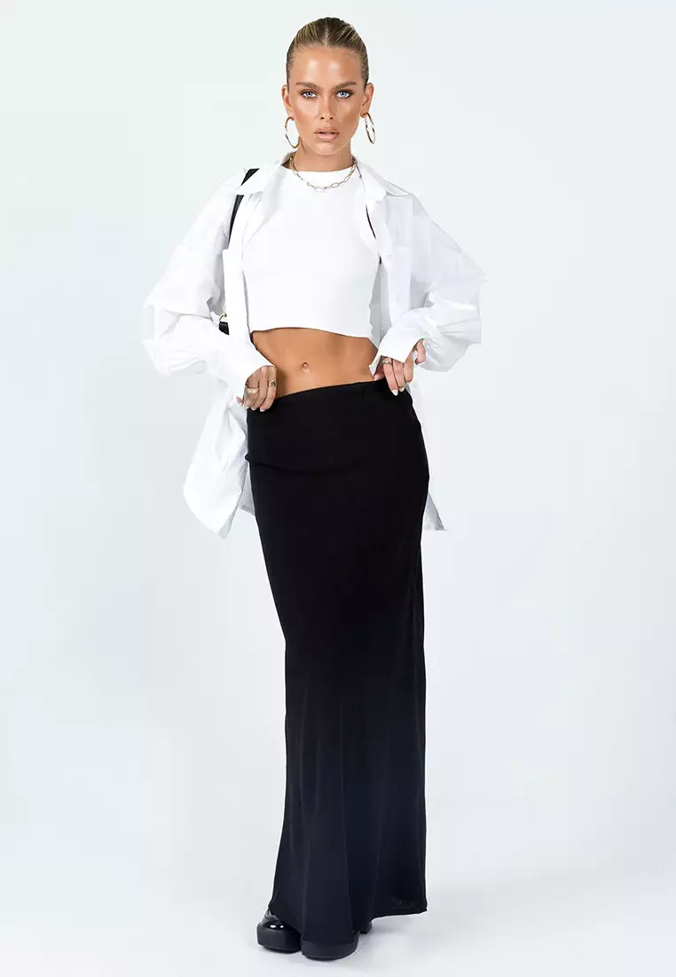 Black maxi outlet skirt online