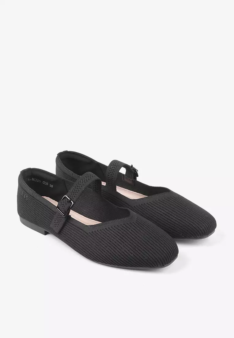 Sepatu Flat Shoes Rajut Wanita  L.Mona