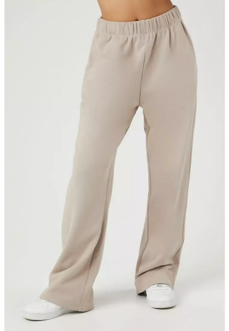 Buy FOREVER 21 French Terry Wide Leg Pants 2024 Online ZALORA