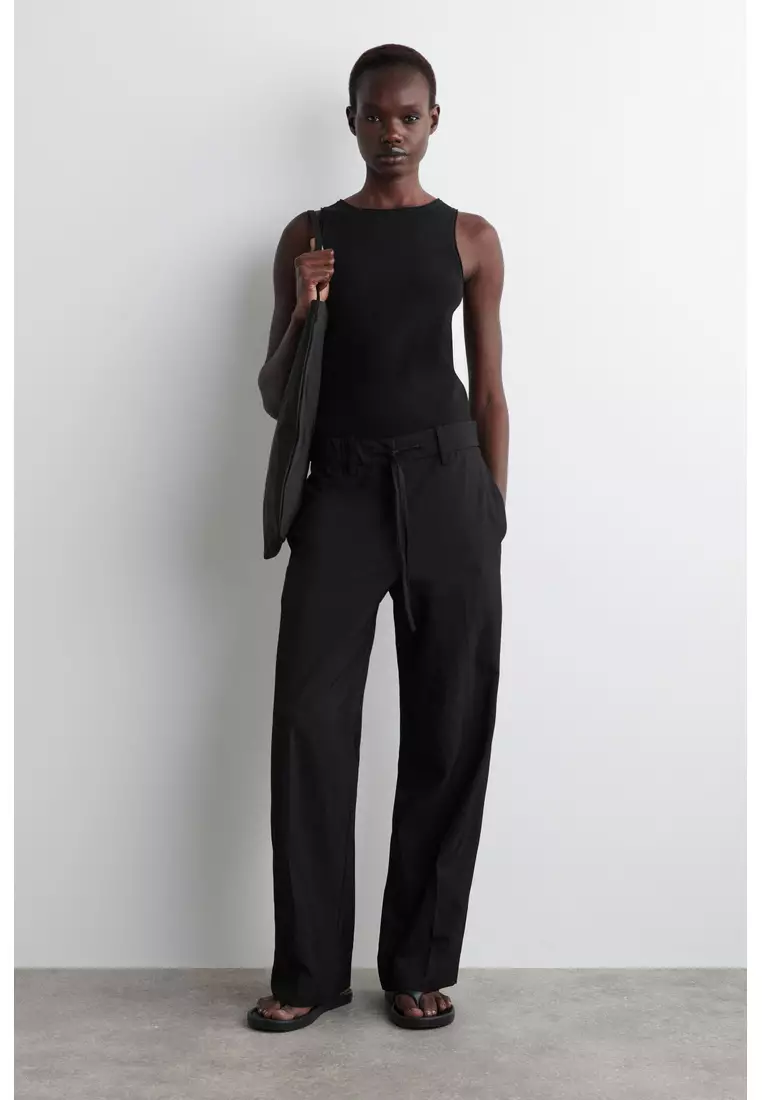 FLUID DRAWSTRING TROUSERS