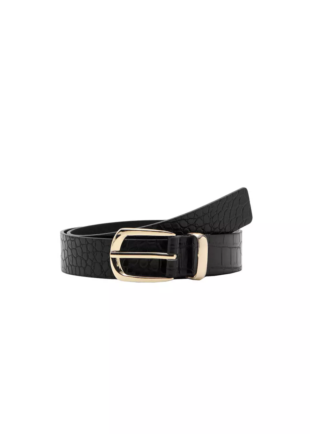 Sabuk efek kulit croco