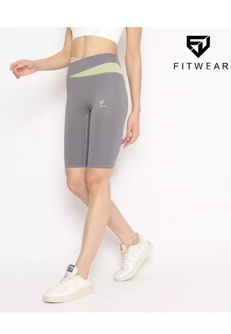 Fitwear - Celana / Legging Pendek Olahraga Wanita WINTER SEAMLESS SHORT - 2TONE GREY
