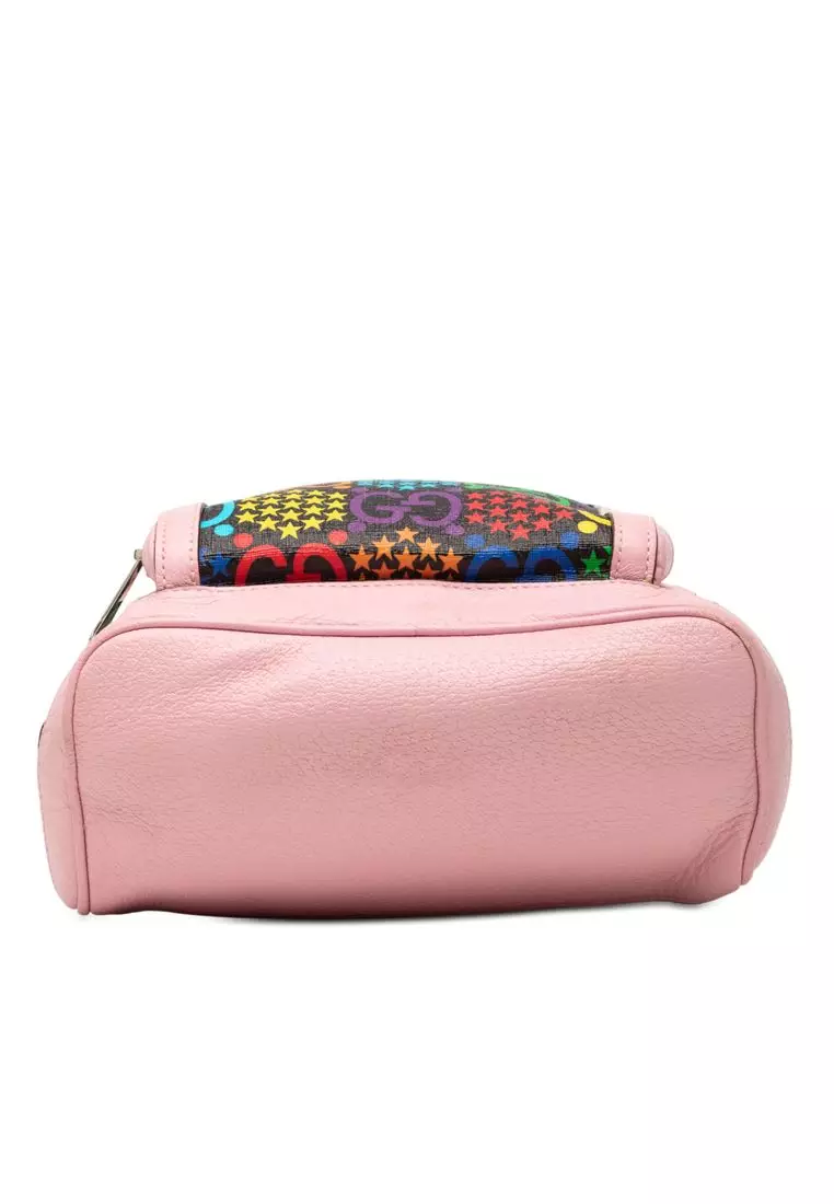 Buy Gucci Pre-Loved Gucci Gg Supreme Psychedelic Backpack  display picture 2