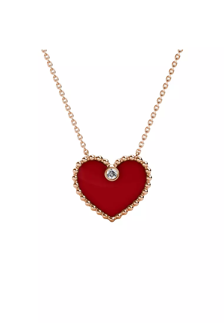 Balenciaga precious heart deals necklace