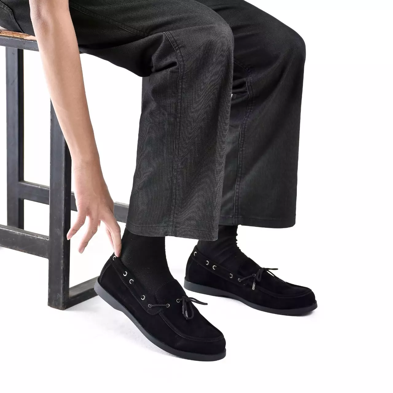 Country Boots Osaka - Sepatu Moccasin - Black