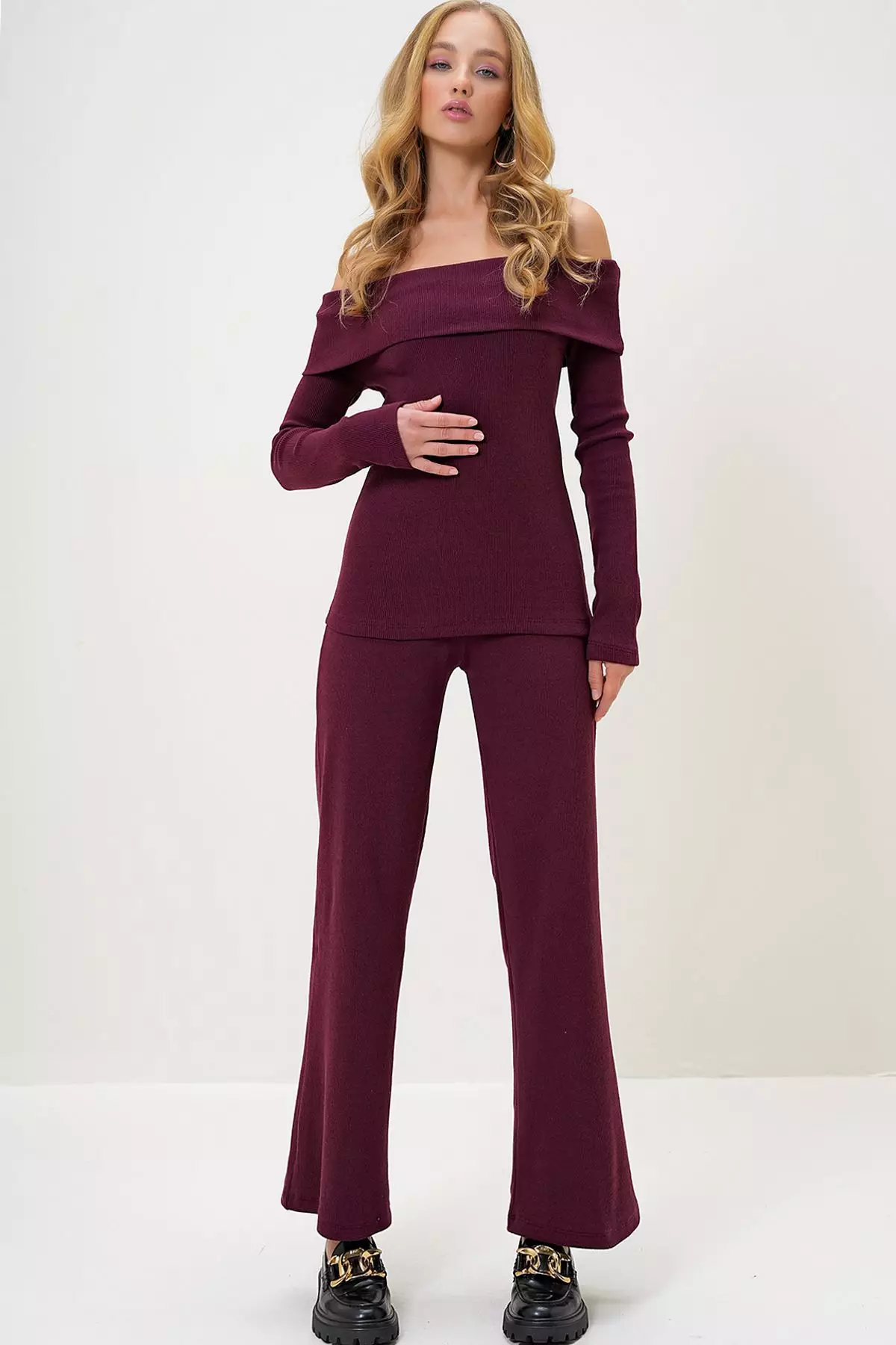 Off Shoulder Top & Pants Set