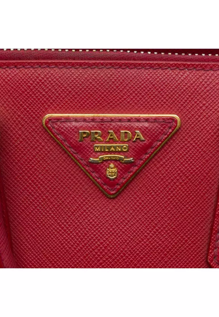 Pre-Loved Prada Small Saffiano Lux Promenade Satchel