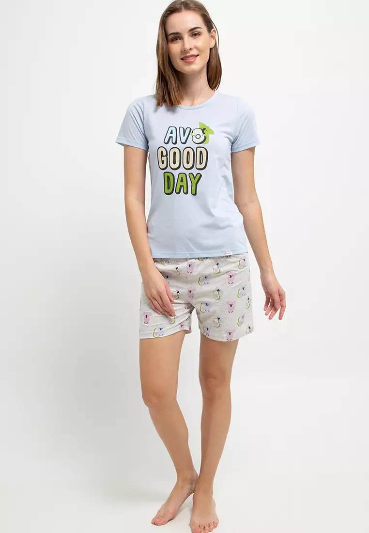 Pyjama Pijama Short Sleeve Short Pants Sleepwear