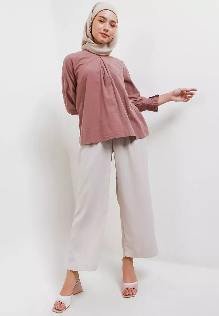 MFMW Crawford Atasan Blouse Dusty Purple