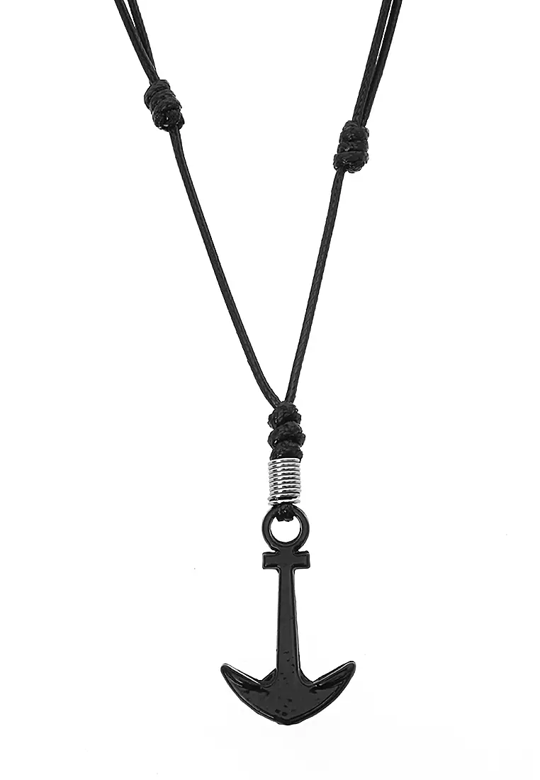 Bembs Necklace Fashion Pria Wanita Motif Jangkar Material Iron ORIGINAL