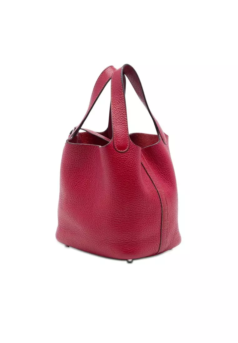 Pre-Loved Hermès Clemence Picotin Lock 18