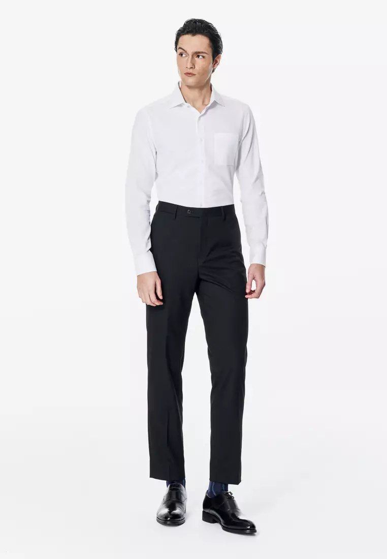 黑色修身版西裝褲(可機洗)