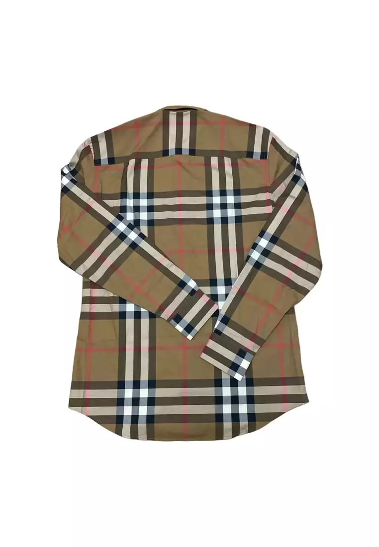 Buy Burberry Men'S Shirt Taupe 80842871 2025 Online | ZALORA