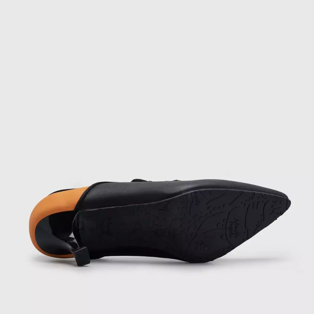 Valerie Heels Genuine Leather Black