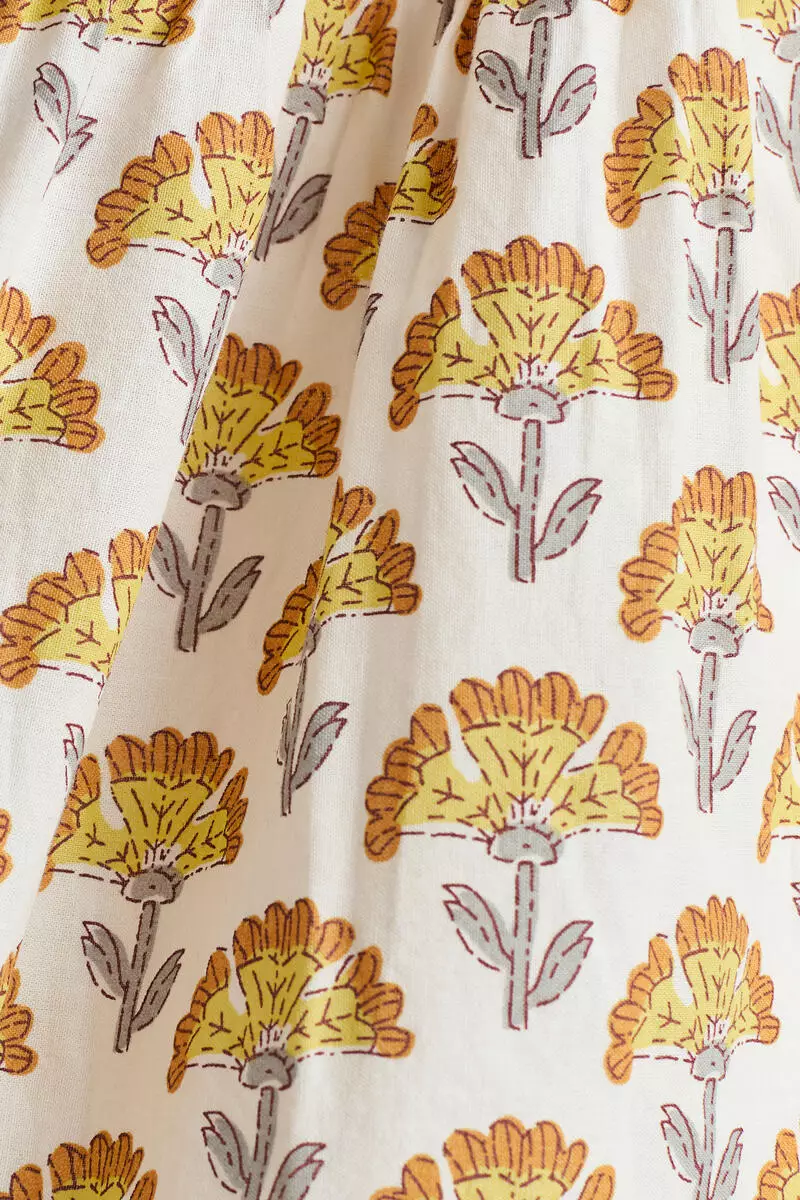 Patterned cotton dress