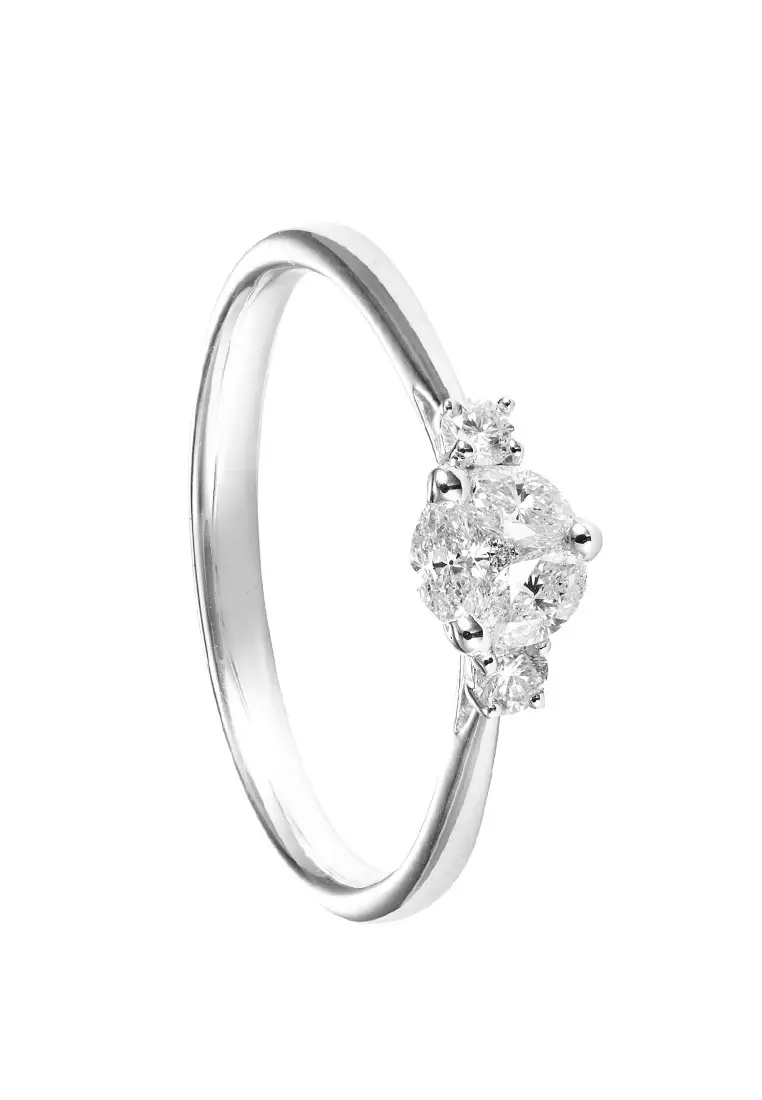 Buy HABIB HABIB Marquise and Princess Cut Diamond Ring in 375 9K