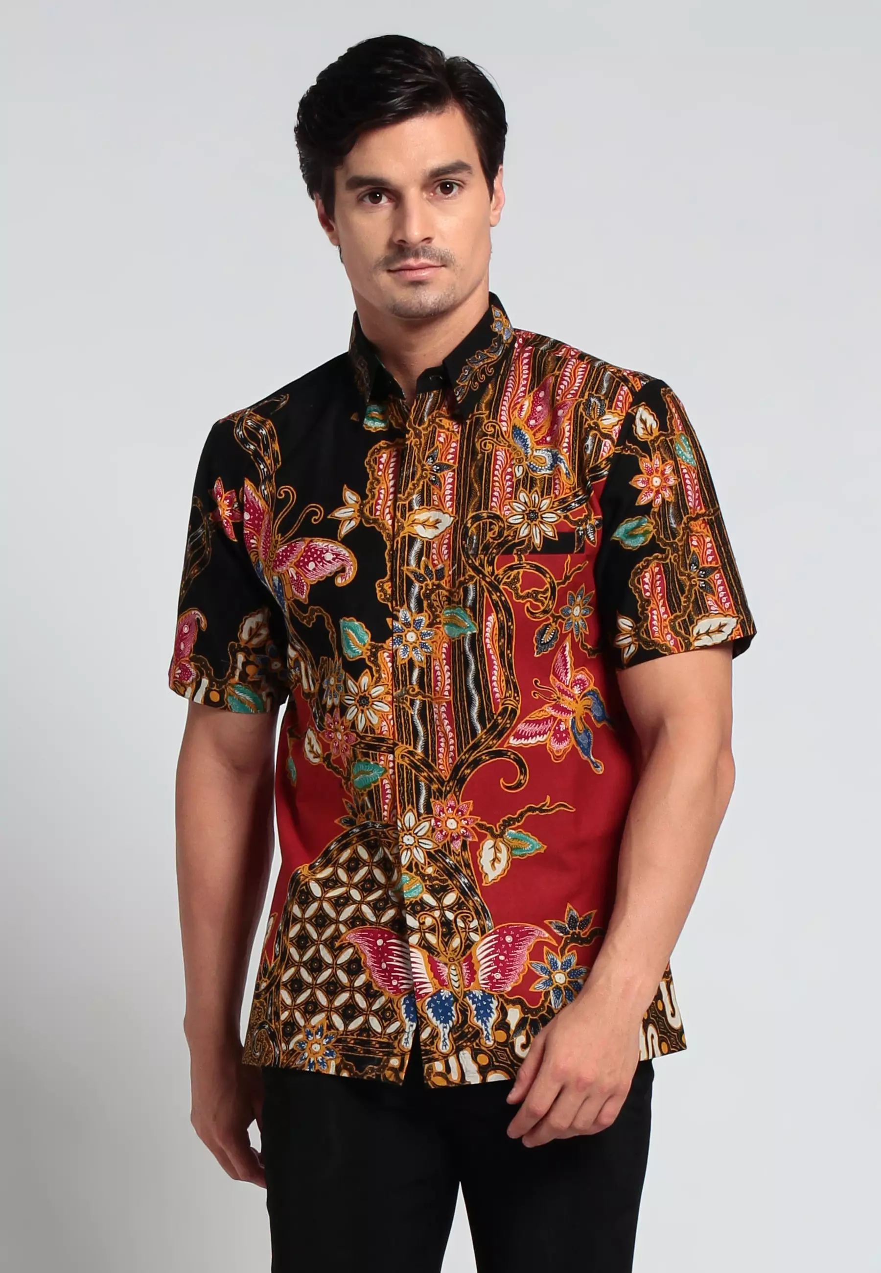 Aswatama lengan pendek slimfit