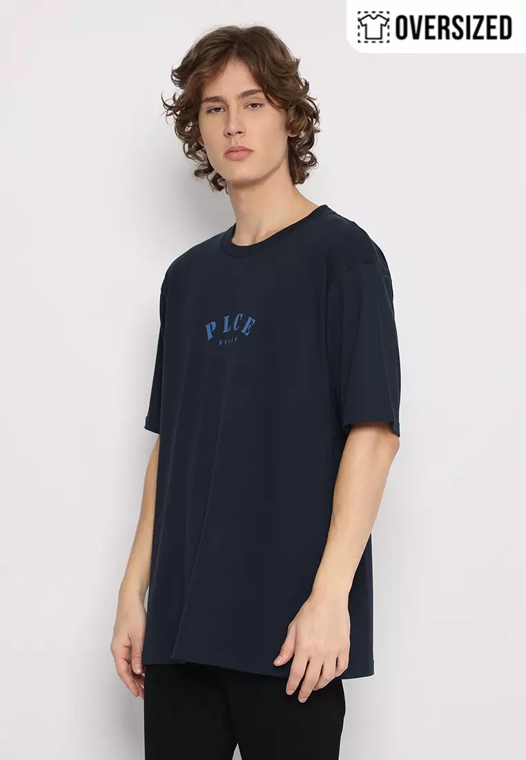 POLICE T-Shirt Cotton Oversized Pria 2079260051