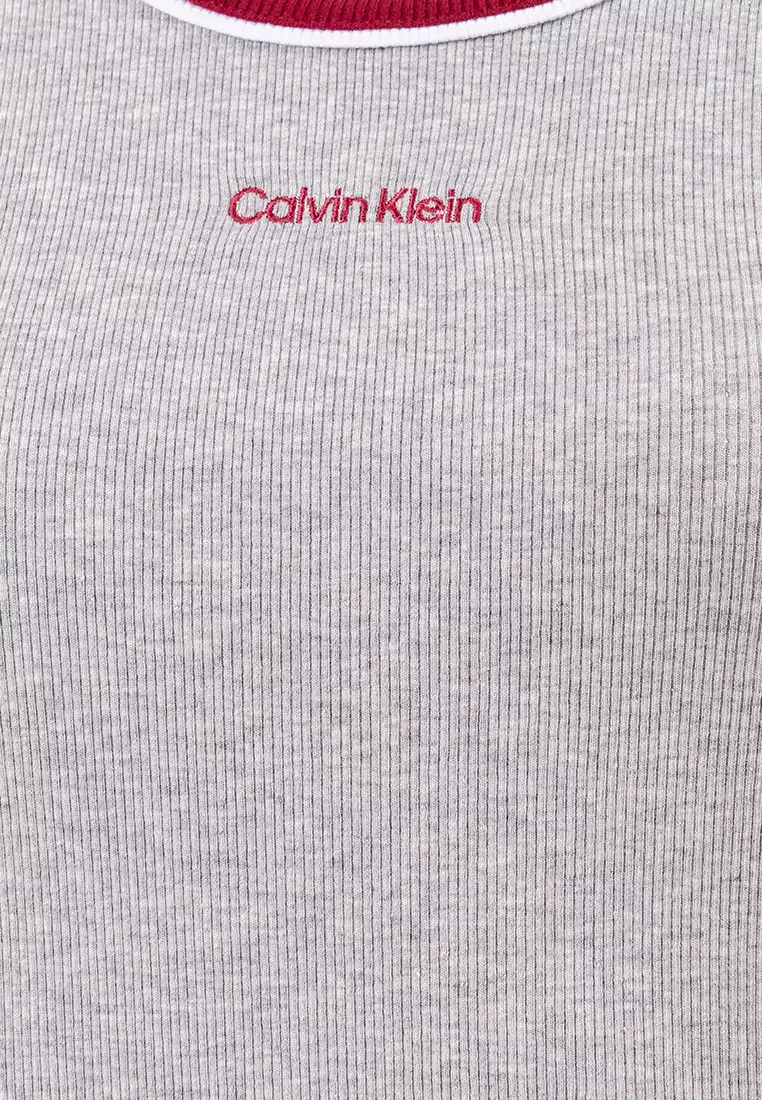 Color Block Cotton Rib Crew Tank Top