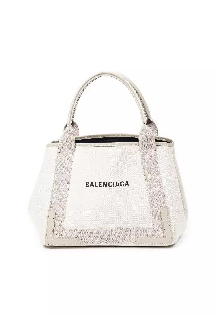 Buy BALENCIAGA Pre loved Small Navy Cabas Tote Online ZALORA
