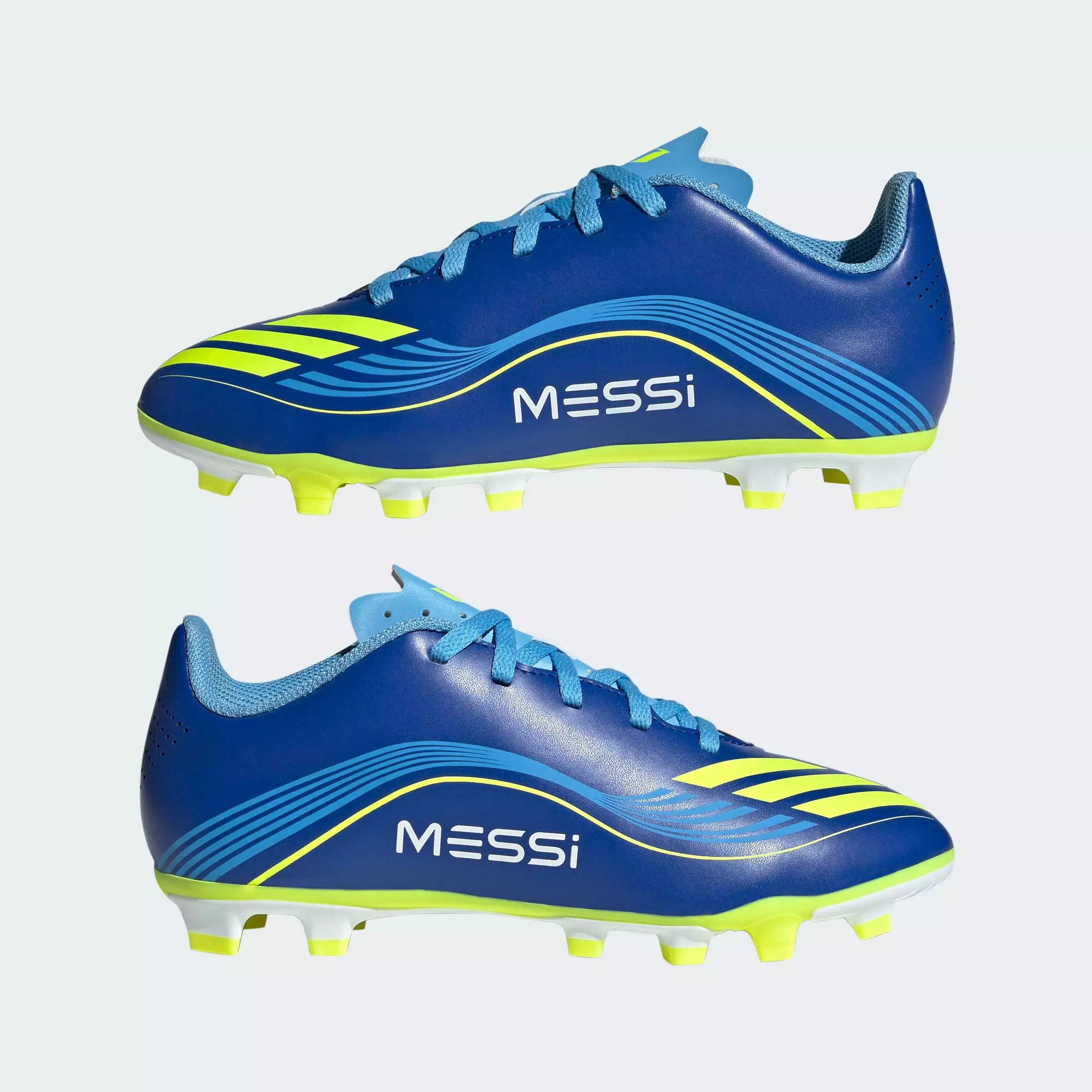 Football F50 Messi Club Firm/Multi-Ground Boots Kids Unisex Blue JP7458