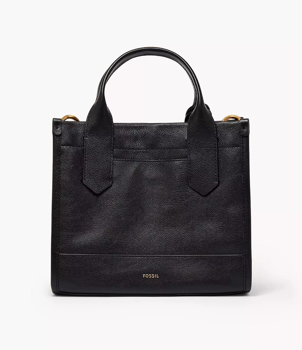 Fossil Kyler Satchel Leather Black Tas Wanita - SHB3135-001