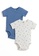 H&M white and blue 2-Pack Cotton Bodysuits C10A7KADCCC9ACGS_1