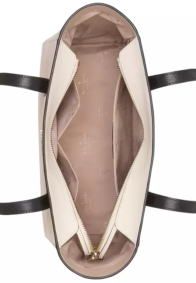 Staci Medium Tote Bag - Warm Beige Multi KL006