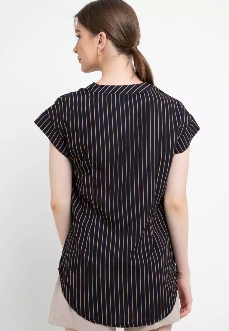 Stripe Sleeveless Shirt