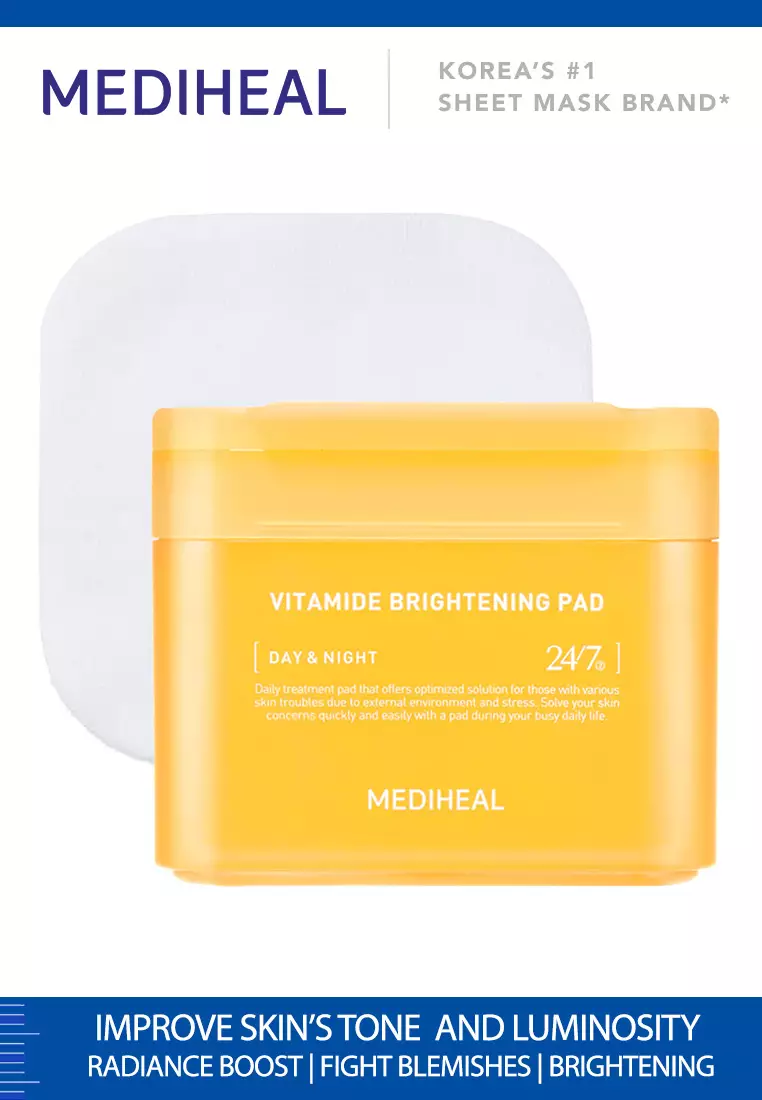 Buy Mediheal Mediheal Vitamide Brightening Pad, 100pcs Square Cotton