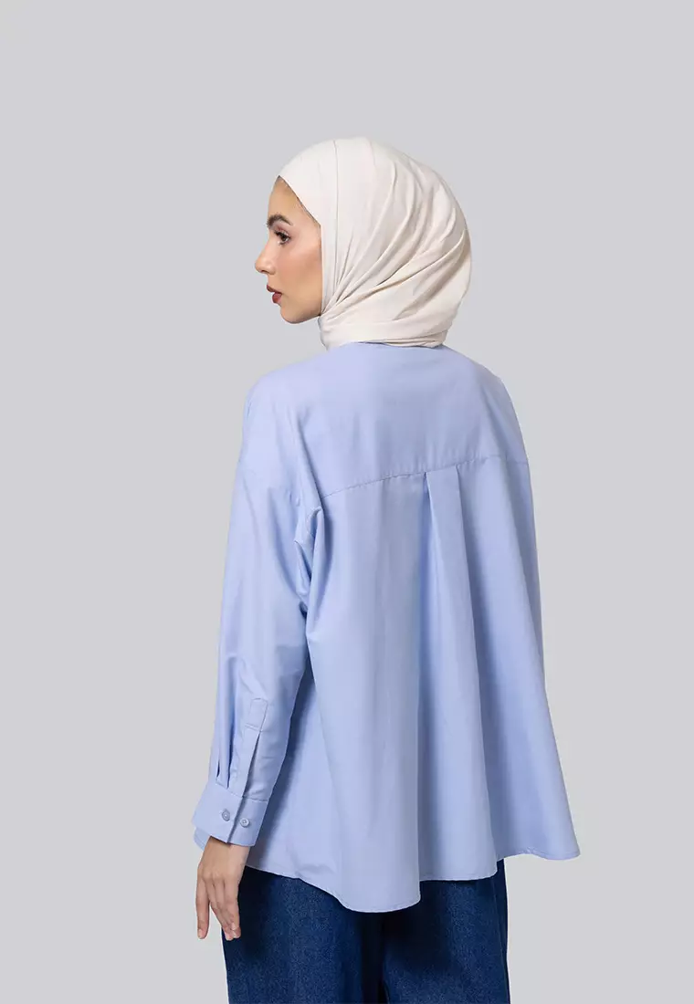 Kami Nue Dropshoulder Top Sky Blue