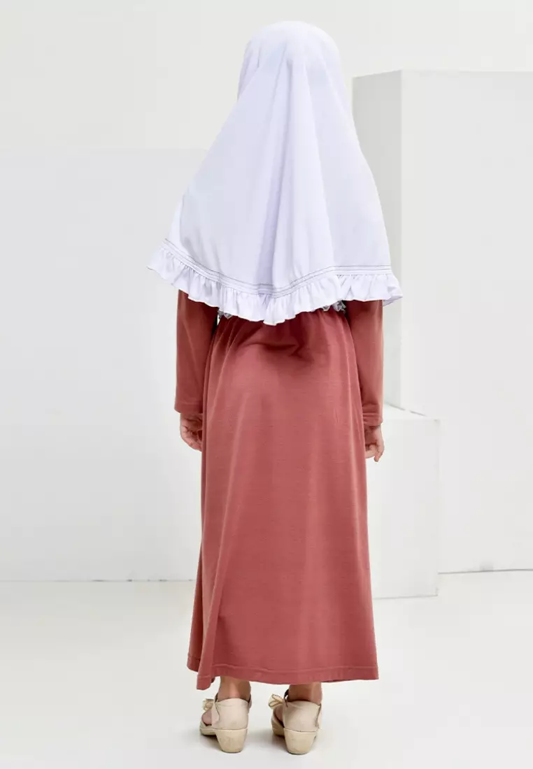 Rabbani - Baju Muslim Anak Gamis Bani Batuta Yala Exclusive Dusty Pink